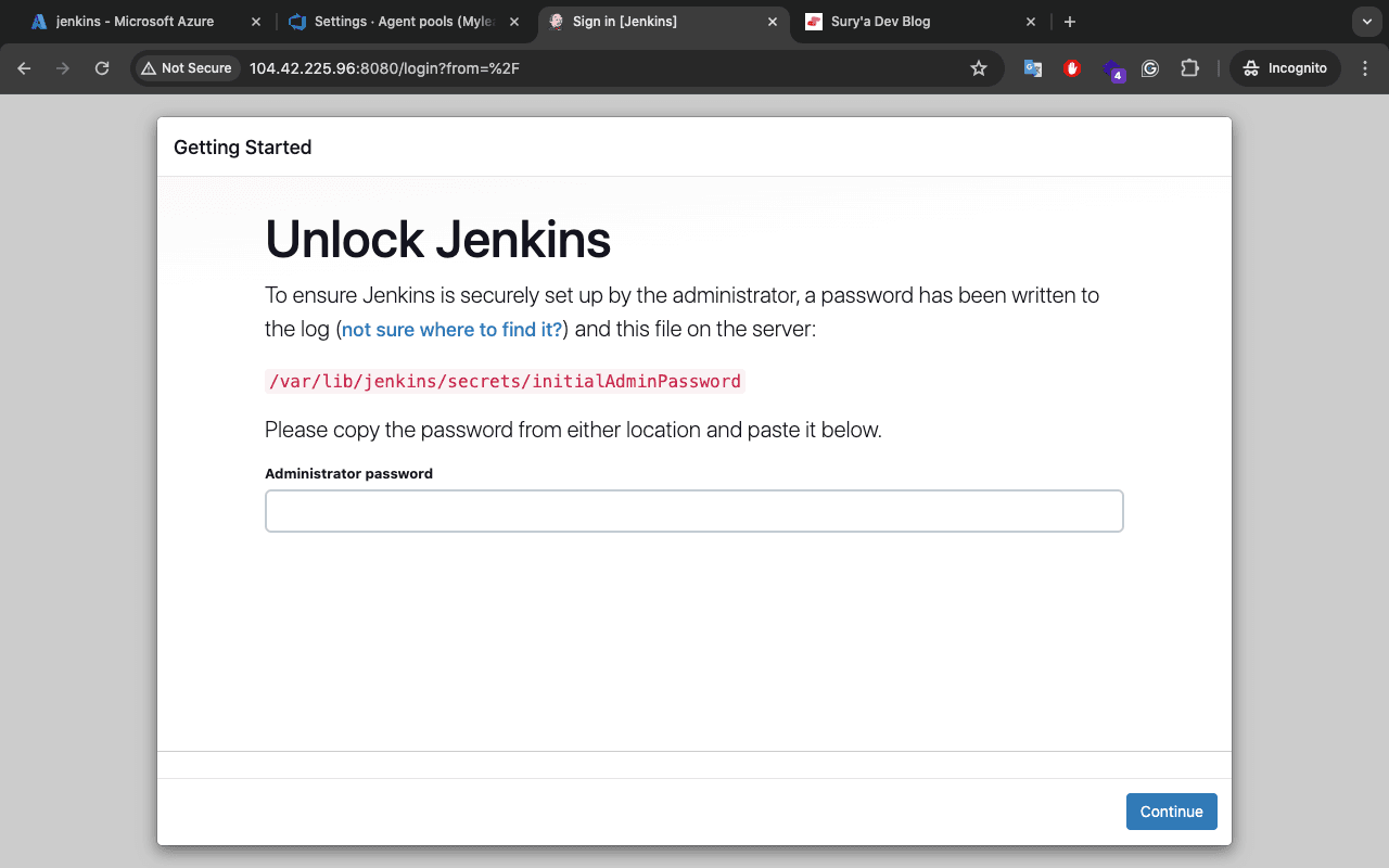 Image open IP address jenkins